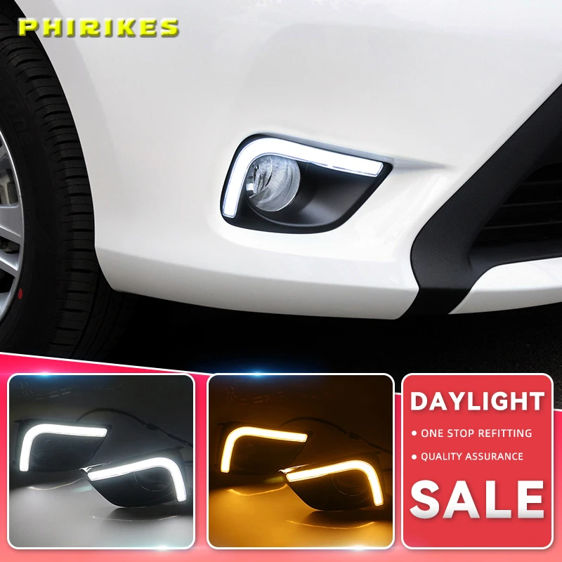 Faros LED DRL Con Intermitente Para Toyota Tacoma 2012-2015 12V