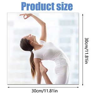 10Pcs Mirror Sheets Self Adhesive Non Glass Mirror 12 x 12 Inch Ultra-thin Flexible Sheets DIY Tiles Stickers