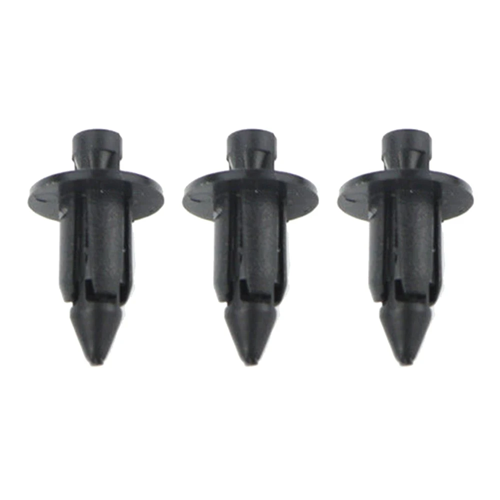 100pcs Car 6mm Black Panel Rivet Fasteners Push Pin Clips Kit