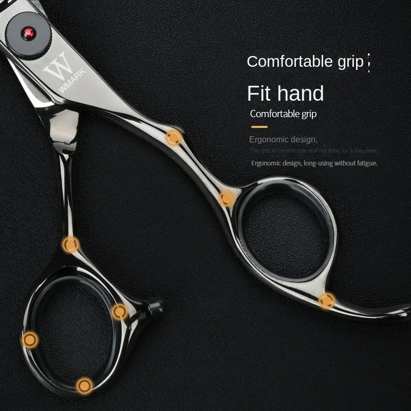 WMARK Professional Barber Scissors 6" Stainless Hairdressing Scissors Cutting Shears Thinning Shears Hair Scissors Styling Tool 5
