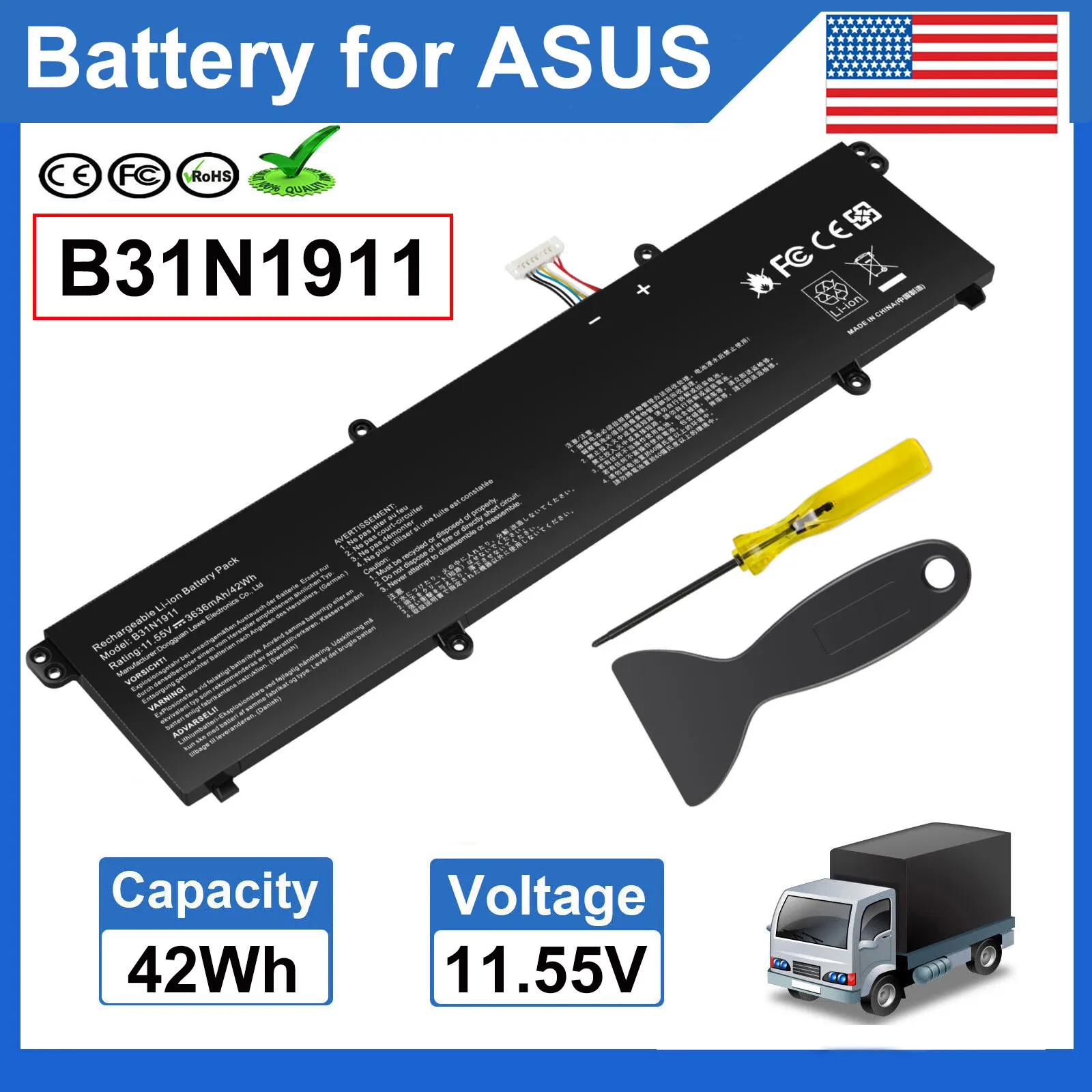 1️⃣[Cửa Hàng] Thay Pin Laptop Asus Vivobook X413 (C31N1911