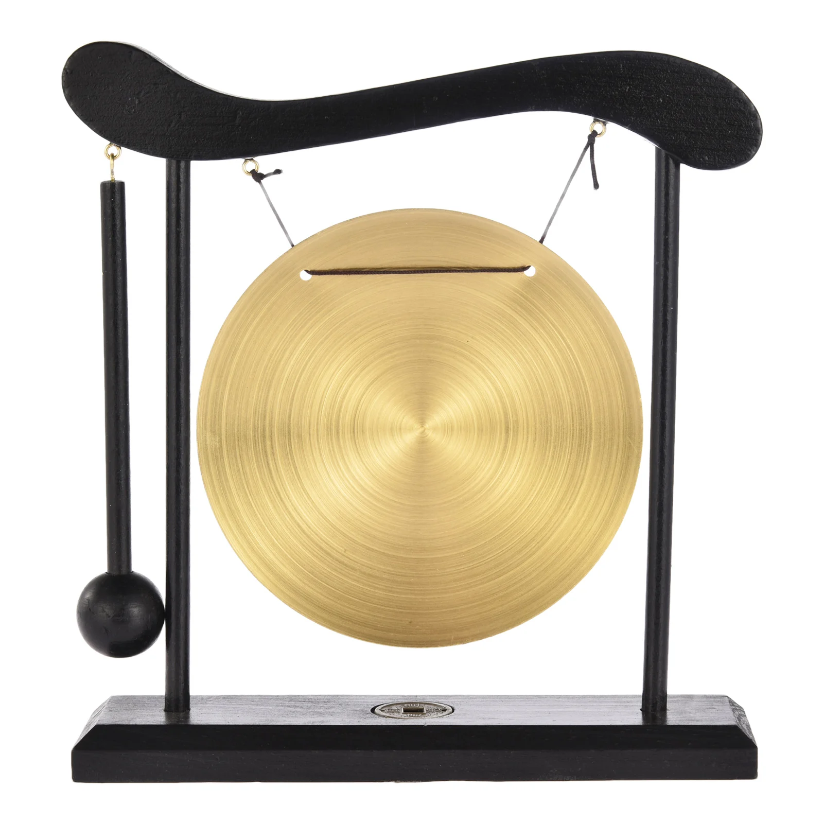 Feng Shui Desktop Gong Japanese Small Meditation Gong Percussion Instruments Zen Art Meditation Desk Bell for Yin Yang Decor