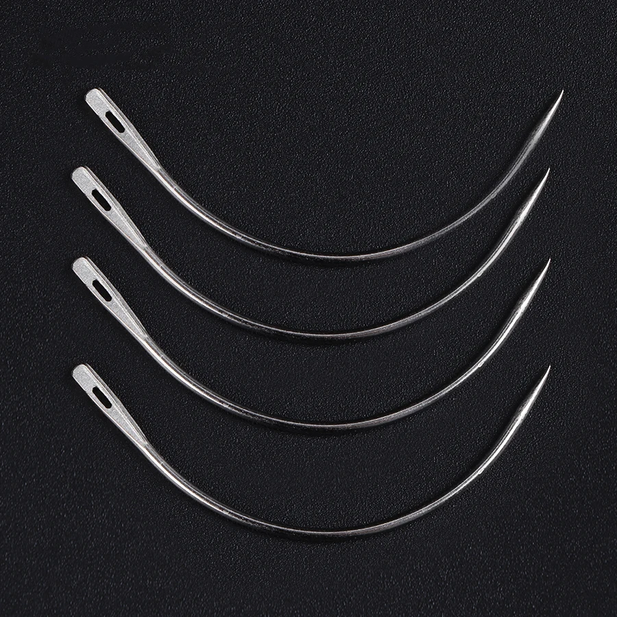 Yajukai 12 개/갑 머리 직조 모자에 대 한 도매 곡선 바늘 6Cm C 형 바늘 도구 머리 확장에 대 한 C 모양 가발 바늘
