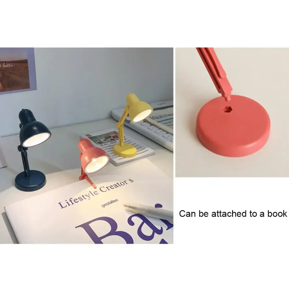 Mini LED Book Lamp Creative Small Book Light Bedroom Night Light Mini Book Clip Light Warm Light Eye Protection Small Table Lamp