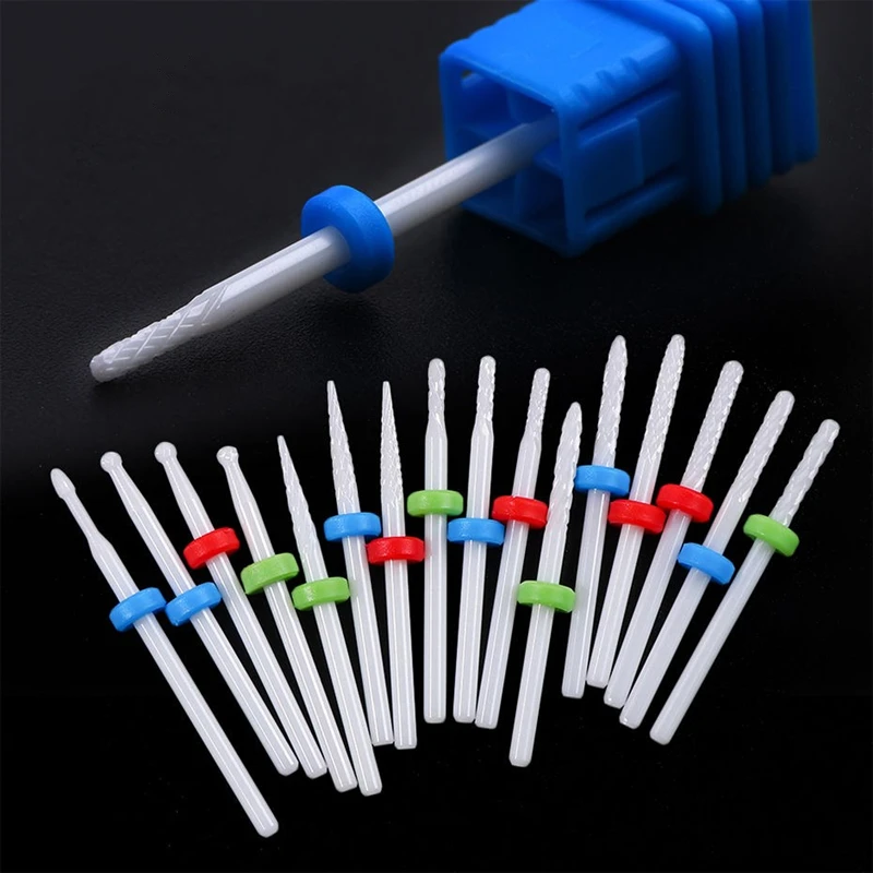 Nail Manicure Tools Ceramic Milling Cutter for Manicure Edge Treatment Nail Drill Bit Gel Polish
