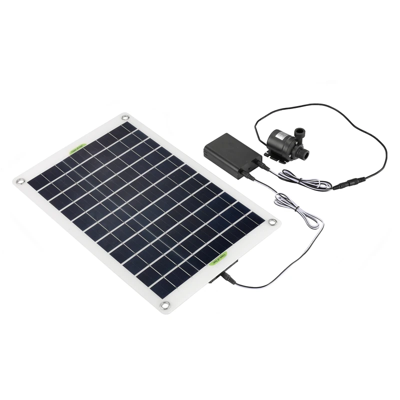 50W Zonne-Fonteinpomp Met Controller - Solar Waterpomp Voor Tuin, Vijver & Zwembad
