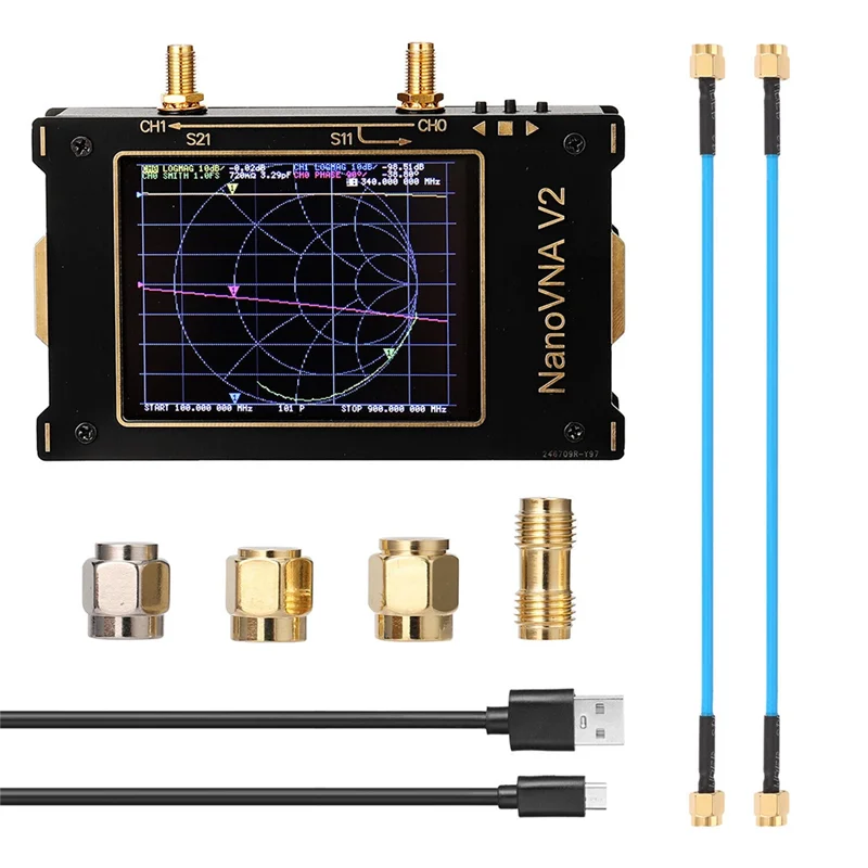 

3.2In Screen 3G Vector Network Analyzer S-A-A-2 NanoVNA V2 Antenna Analyzer Shortwave HF VHF UHF Measure Duplexer Filter