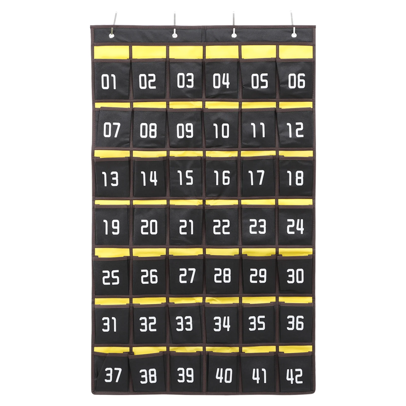 

Карманная Таблица с нумерами: прочная настенная подвесная карта для хранения для классной комнаты, карманная табличка для сотовых телефонов, карманная сумка с нумерами-