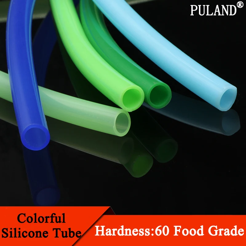 1 Meter ID 1 2 3 4 5 6 7 8 9 10 mm Silicone Tube Flexible Rubber Hose Food Grade Soft Drink Pipe Water Connector Colorful