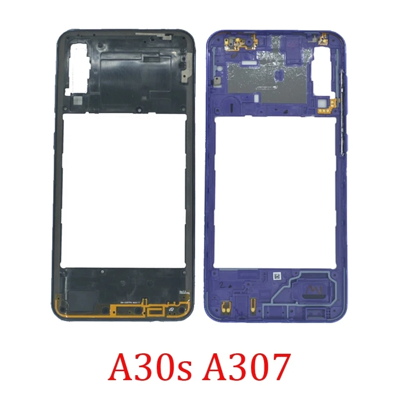 

New Middle Frame For Samsung Galaxy A30s A307 A307F A307FN A307G Original Phone Housing Center Chassis Case With Buttons Cover