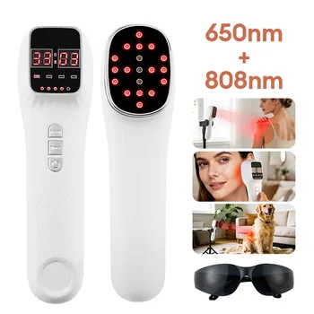 Electric LED Laser Physiotherapy Device 650nm 808nm Face Body Beauty Device Skin Rejuvenation Muscle Joint Body Health Care