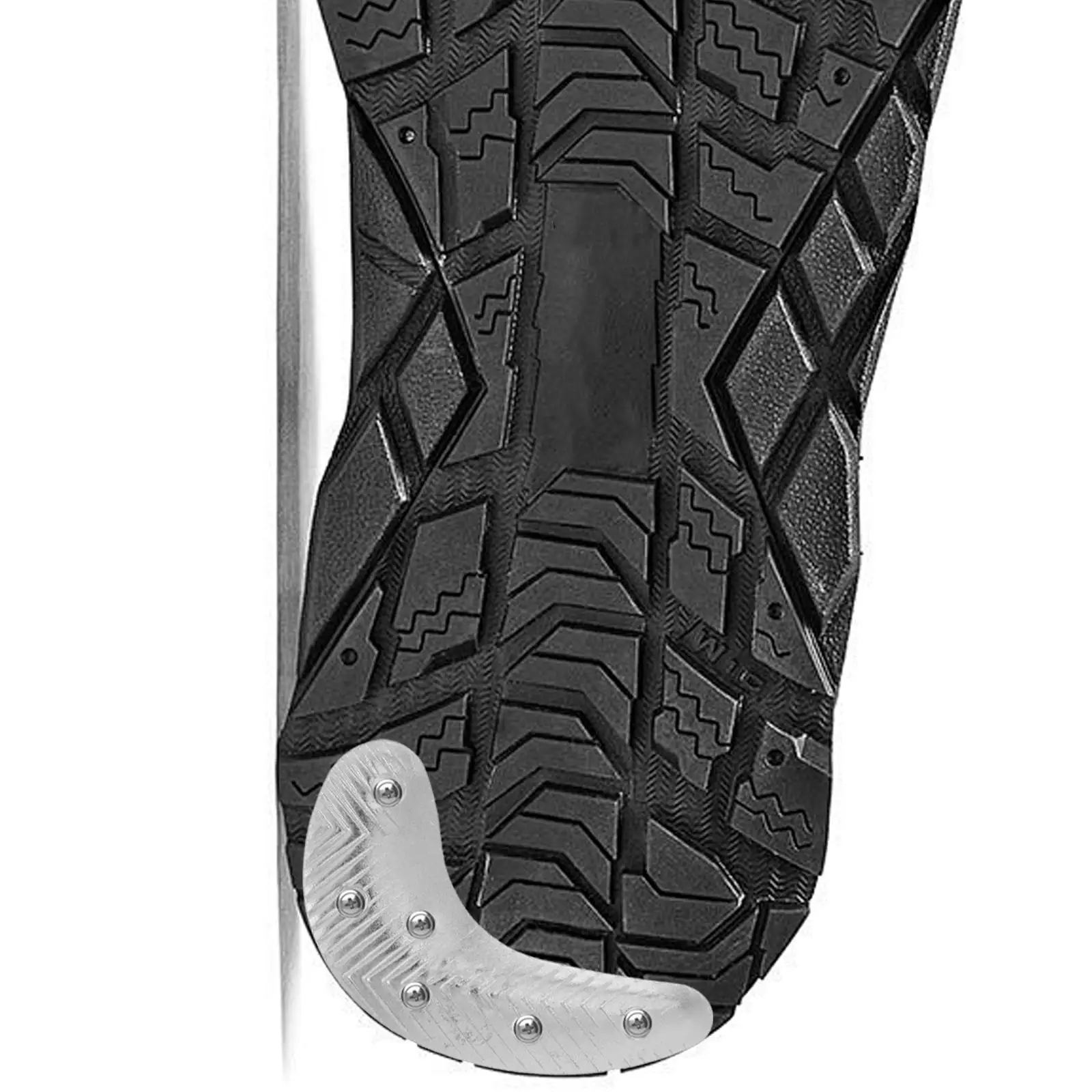 금속 내마모성 디스크 신발 뒤꿈치 패드 부츠 수리 패드 플레이트 미끄럼 방지 밑창 뒤꿈치 보호대 발 관리 도구 실버