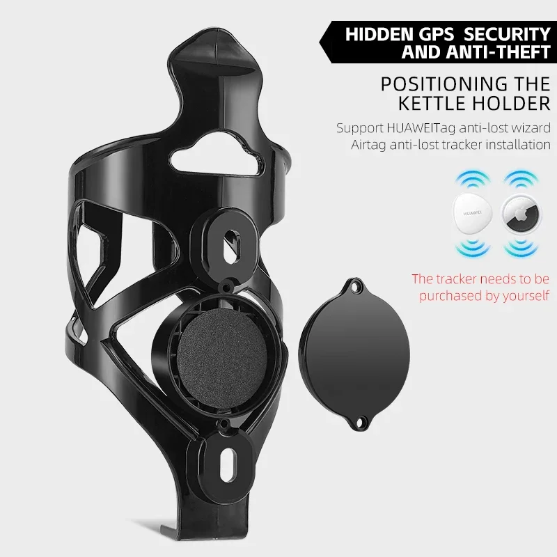 WEST BIKING Bicycle Bottle Holder With Hidden GPS Airtag Storage Lightweight Adaptable Bottle Cage MTB Road Bike Accessories bicycle water bottle cage,bicycle bottle holder,water bottle holder