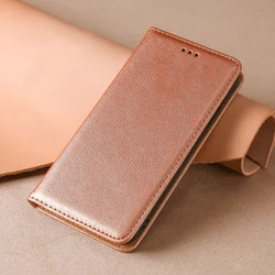 Leather Flip Case with Magnetic Closure and Card Slots for Xiaomi Poco F4 GT (Rose)