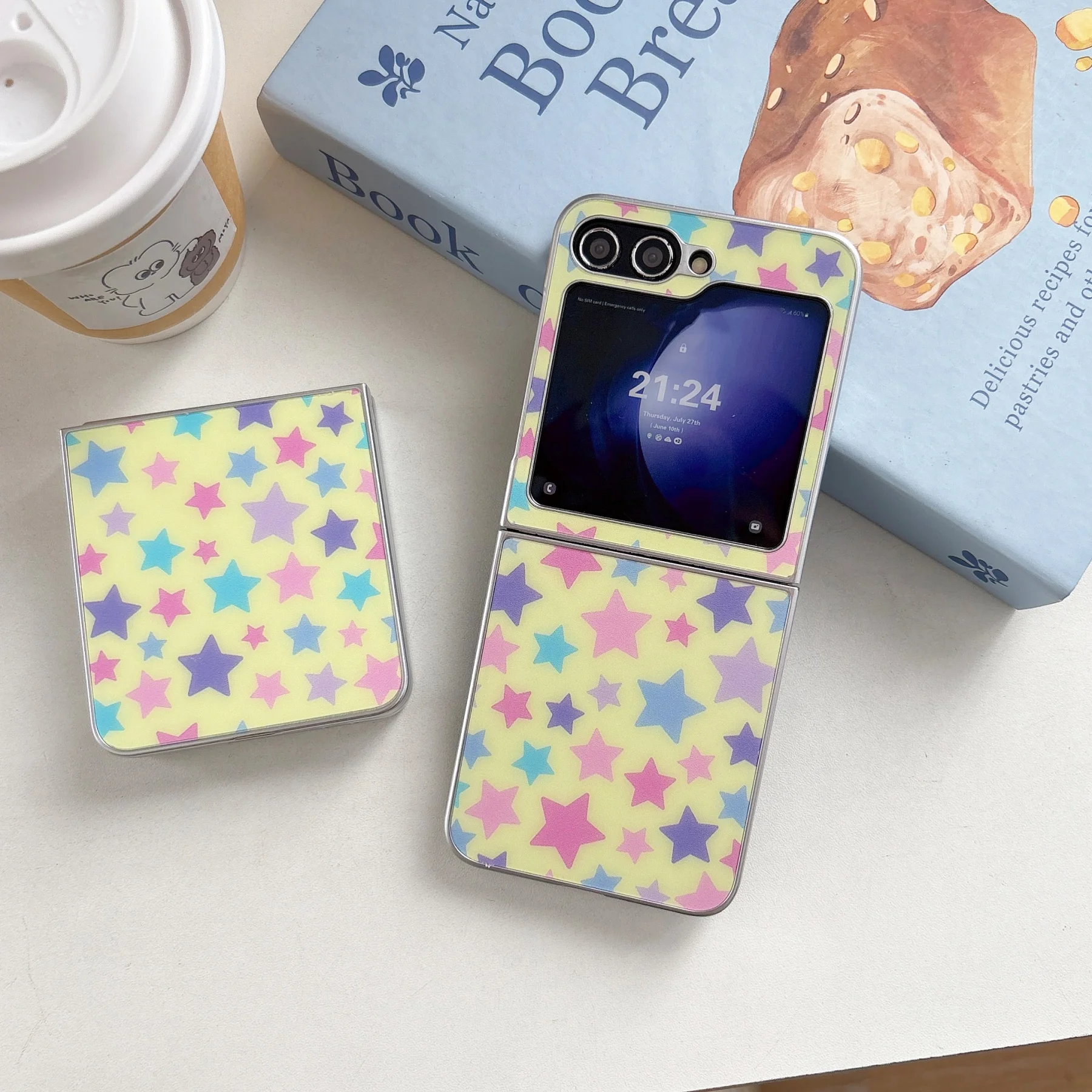 Cute Full-Screen Colorful Stars Shockproof Phone Case