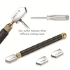 1/6Pcs Glass Knife Set Knife Head Oil Injection Type Diamond Roller Glass Knife Marking Pen Kit For Diamond Glass Tile Cutter 3