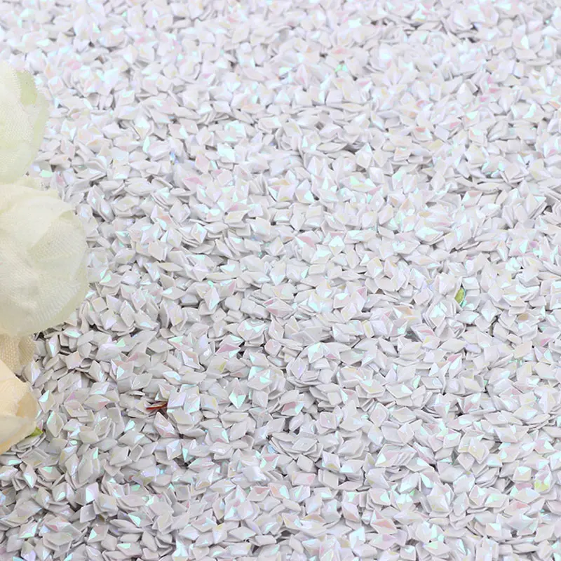 New 4mm sequins new rhombus sequins crafts sequins wedding dress decoration DIY handmade accessories sequins 10g/20g/50g/pack