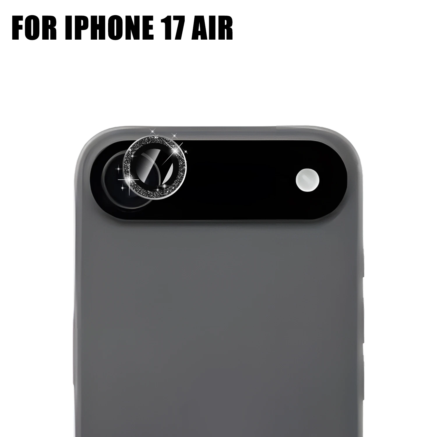 Protecteur De Caméra Bling Pour IPhone 17/16/15 Pro (Max) - Verre Trempé 9H, Bord En Aluminium Diamanté - Anti-Rayures Et Éclatant