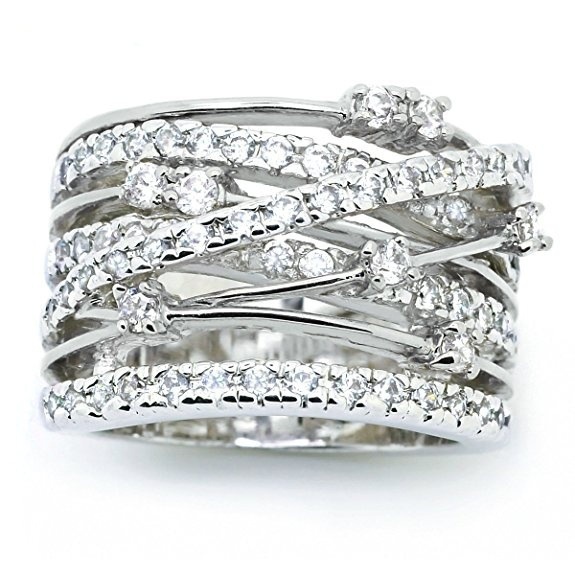 X Shape Cross Ring for Women Wedding Trendy Jewelry Irregular Geometry Zircon Modern Rings Anillos