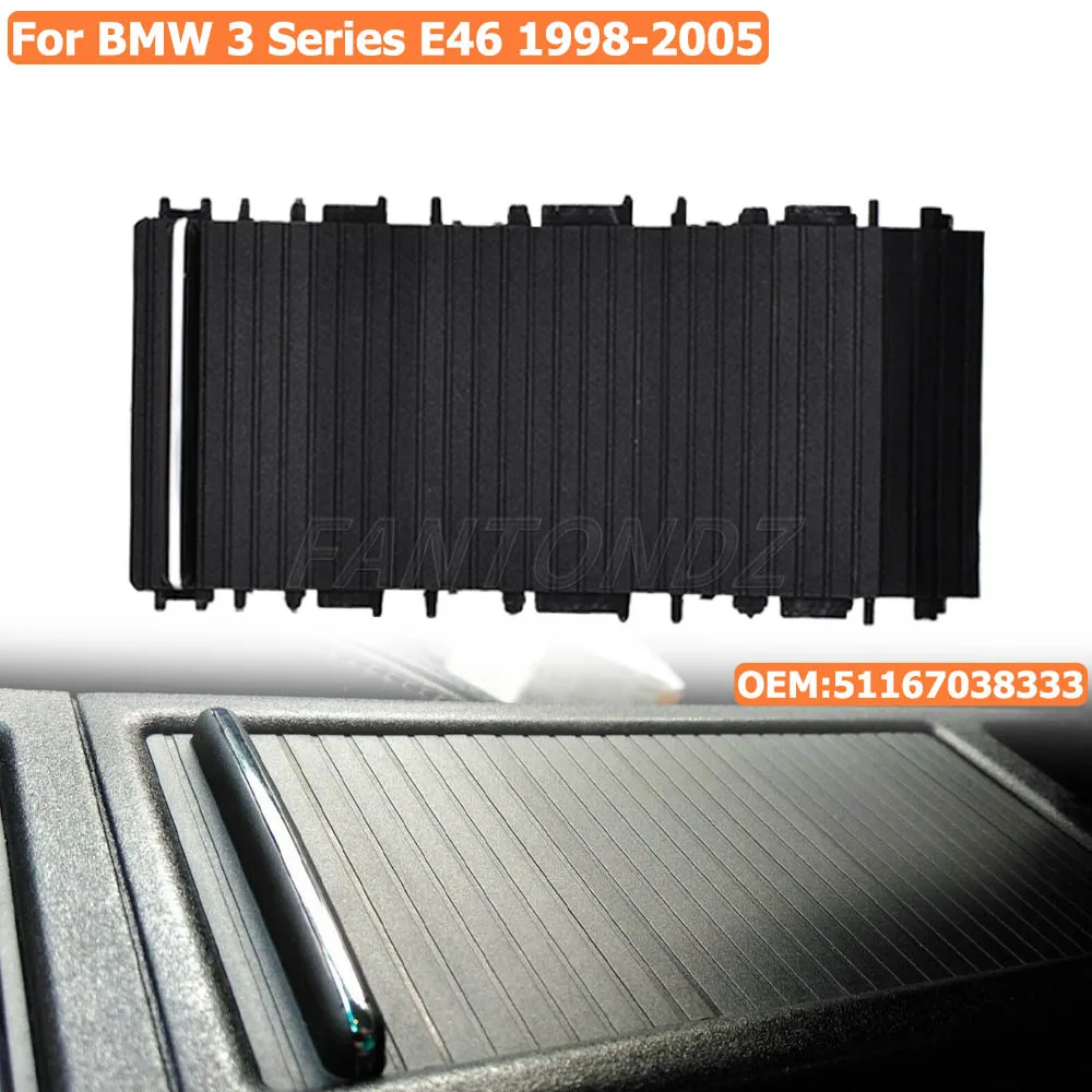 Für BMW 3er E46 1998-2005 Mittelkonsole Schiebeabdeckung Getränkehalter Rolloabdeckung 51167038333 – Detail 1