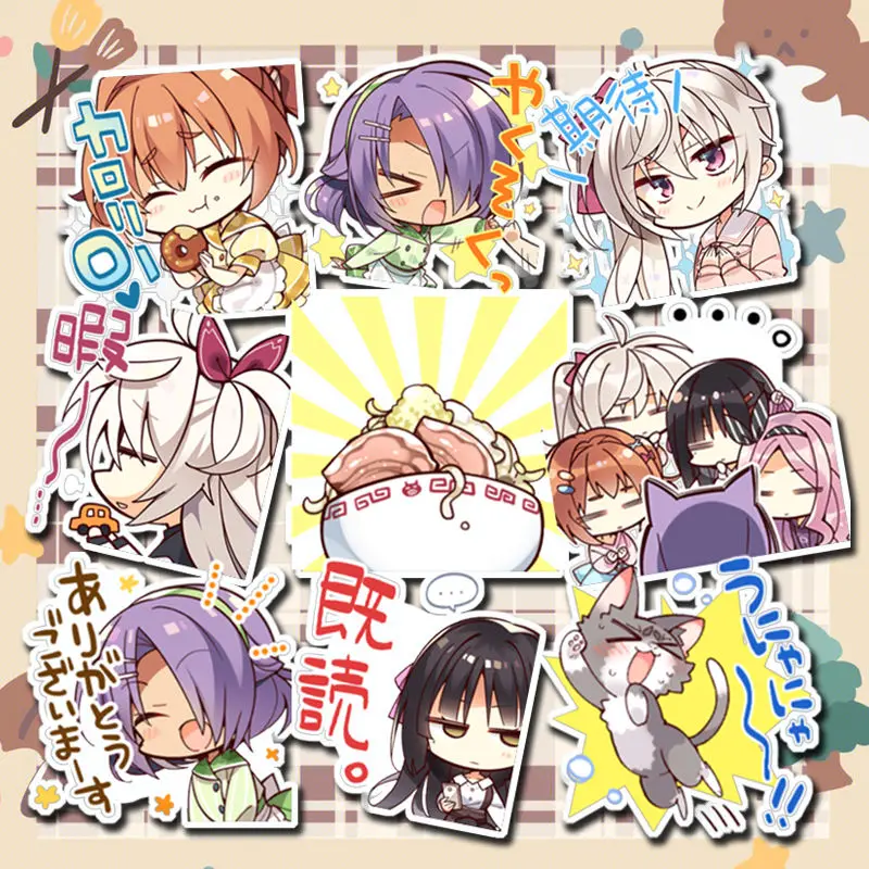 

Аниме наклейка Yuzu, кафе, Стелла, Шинигами, не опустить, школьные канцелярские принадлежности, милый ноутбук, искусственное украшение «сделай сам»