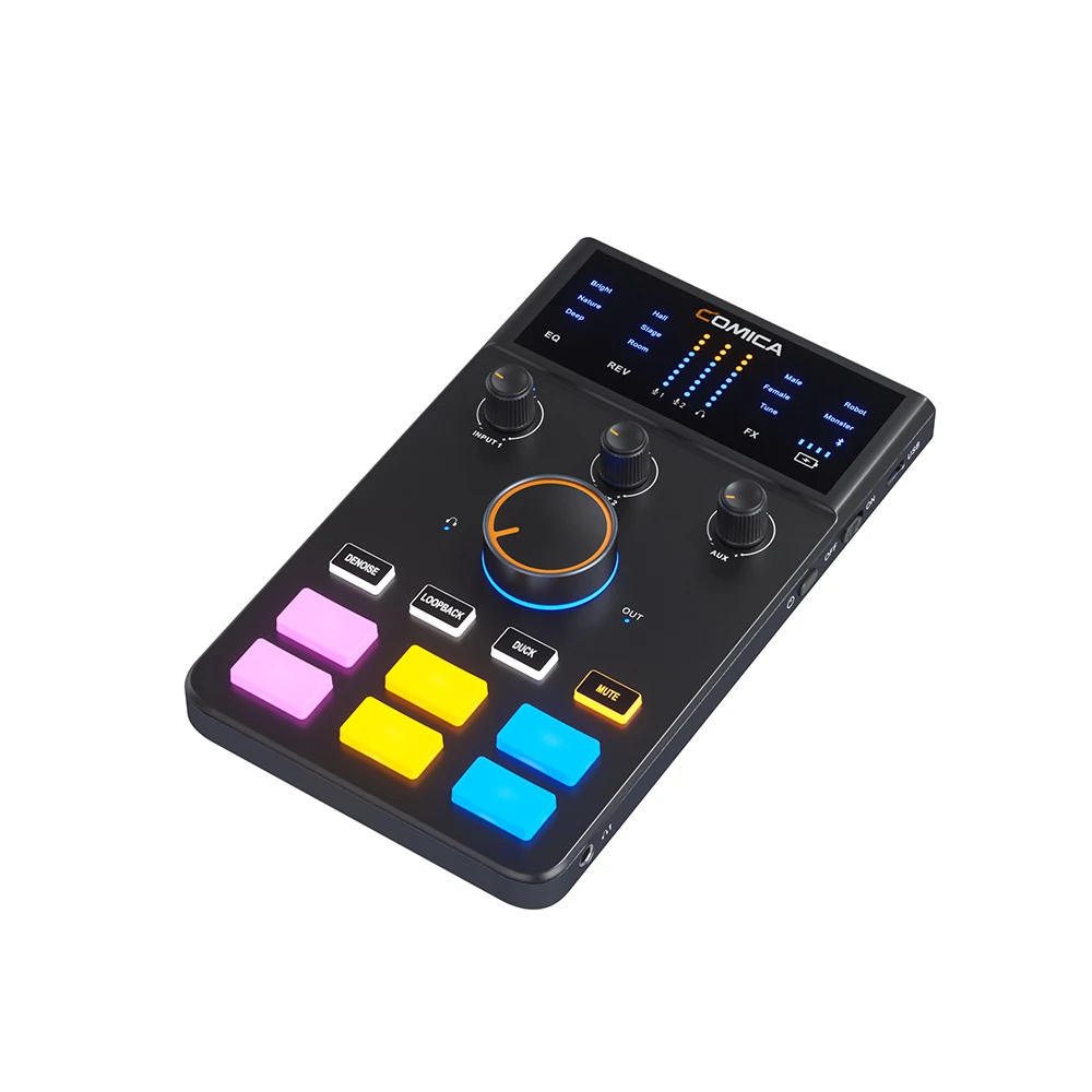 ADCaster C1 Audio Interface, Bluetooth connection For Streaming/Gaming/Podcastin