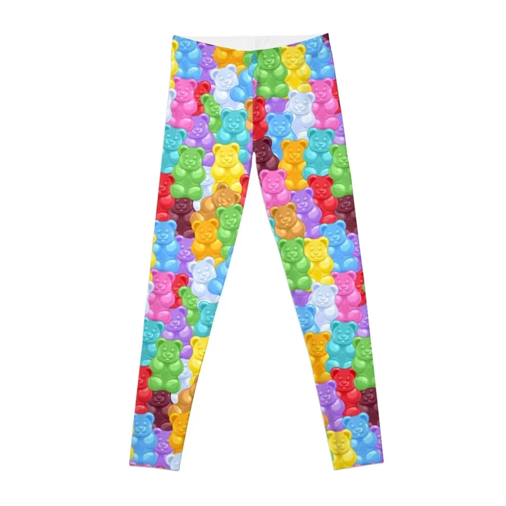 

Rainbow Gummy Bears Leggings flared Sports pants for high waist push up fitness Womens Leggings