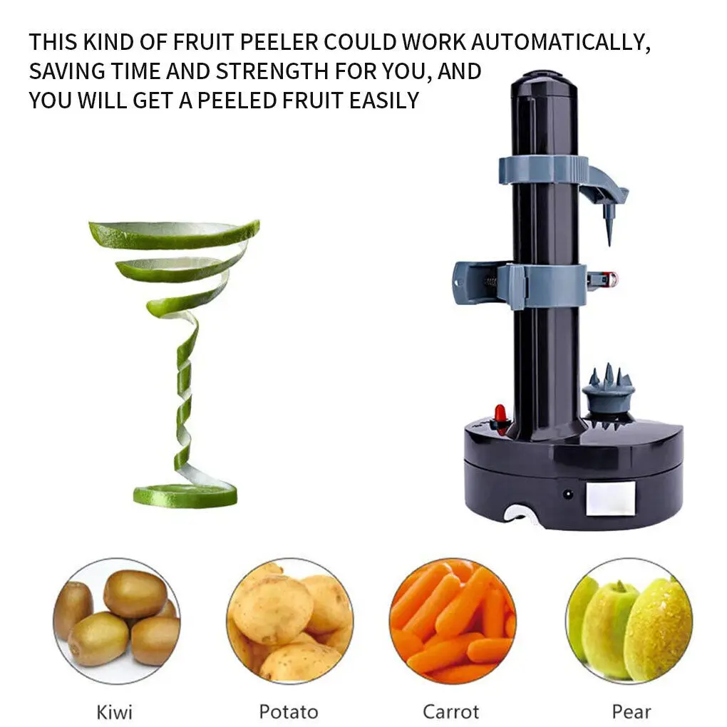 Multifunction Electric Peeler For Fruit Vegetables Automatic Stainless Steel Apple Peeler Kitchen Potato Cutter Machine
