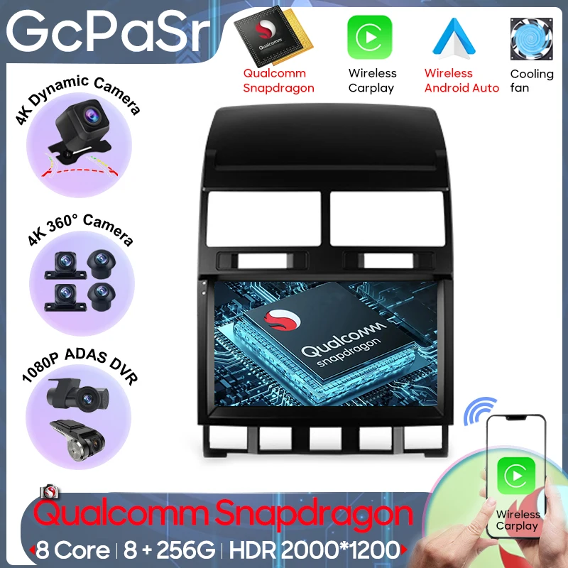 

Qualcomm Snapdragon Car Radio For Volkswagen Touareg GP 2002 - 2010 Navigation GPS Auto Stereo 5G Multimedia Player No 2din DVD