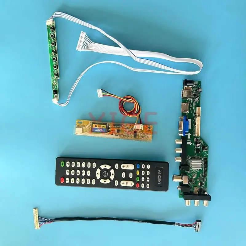 

LCD Controller Board Fit QD15XL01 QD15XL04 QD15XL06 QD15XL09 1CCFL Kit Digital DVB Screen 30Pin LVDS IR+AV+USB+HDMI+VGA 1024*768