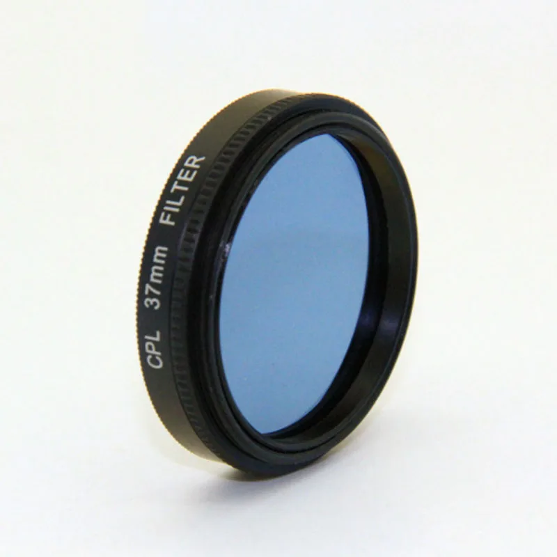 Lot de 2 filtres UV 37-62mm - Protection objectif appareil photo, cercles noirs avec reflets violets