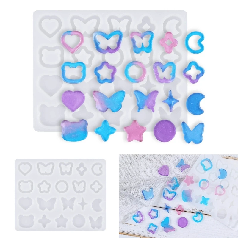 

Moon Heart Silicone Mold Epoxy Resin Molds Filler Keychain Mould DIY Jewelry Pendant Tools Crafts Making Mould