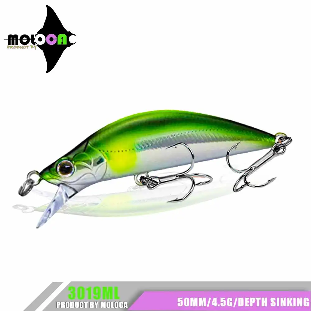

SinKing Minnow Fishing Lure 50mm 4.5g Mino Wobblers Long-range Accesorios De Pesca Leurre Brochet Artificial Fishing Equipment