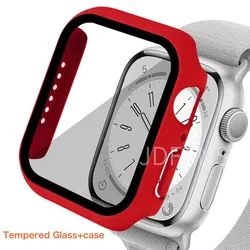 Enhanced Tempered Glass Protective Cover with HD Bumper - Series 123 42MM (Red 13)