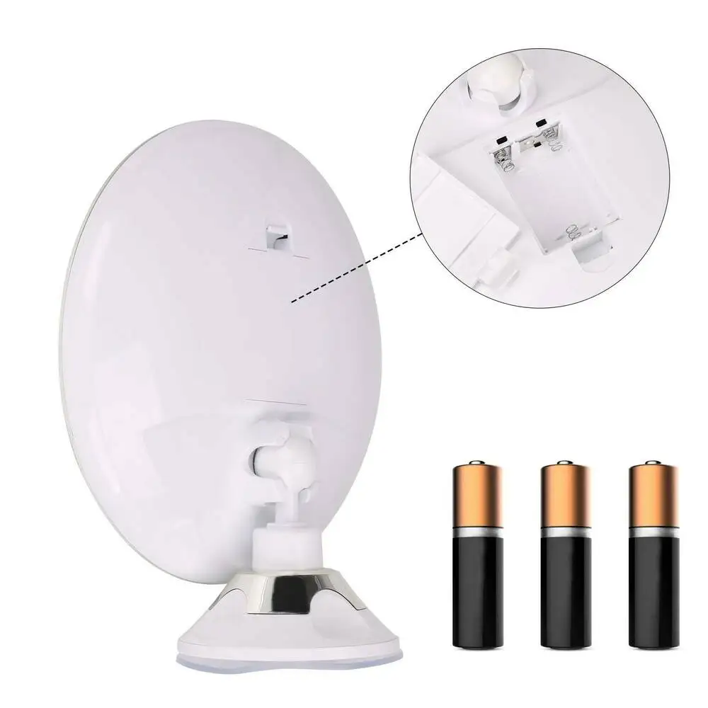 Flexible Makeup Mirror 10x Magnifying Mirrors 14 Led Lighted Touch Screen Vanity Mirror Portable Dressing Table Cosmetic Mirrors 4