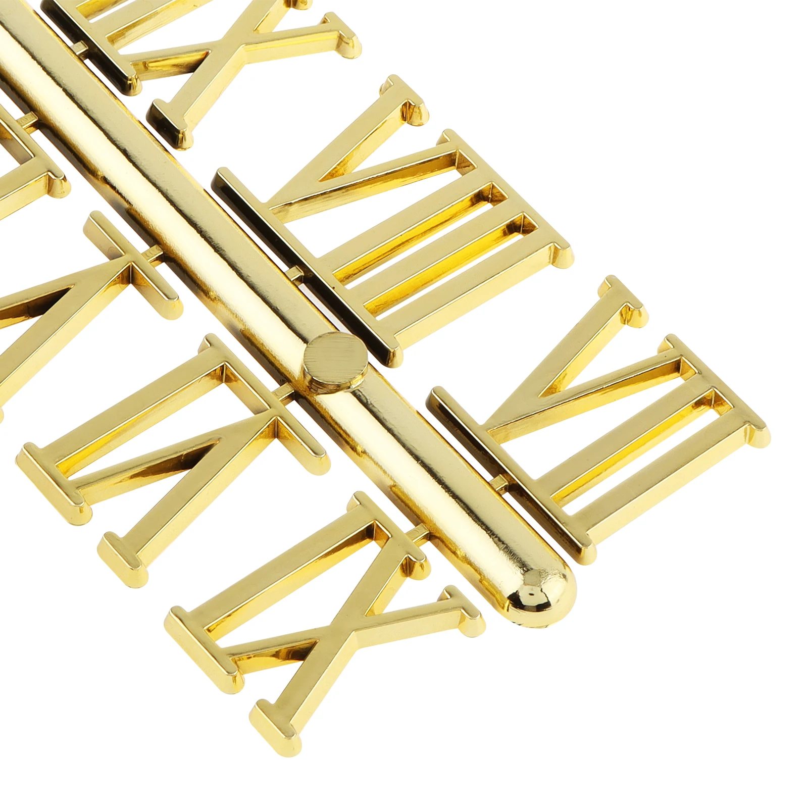 6pcs Roman Numerals of Different Colors DIY Digital Clock Numbers for Design Replacement Repairing Clock Numerals Kit Tools