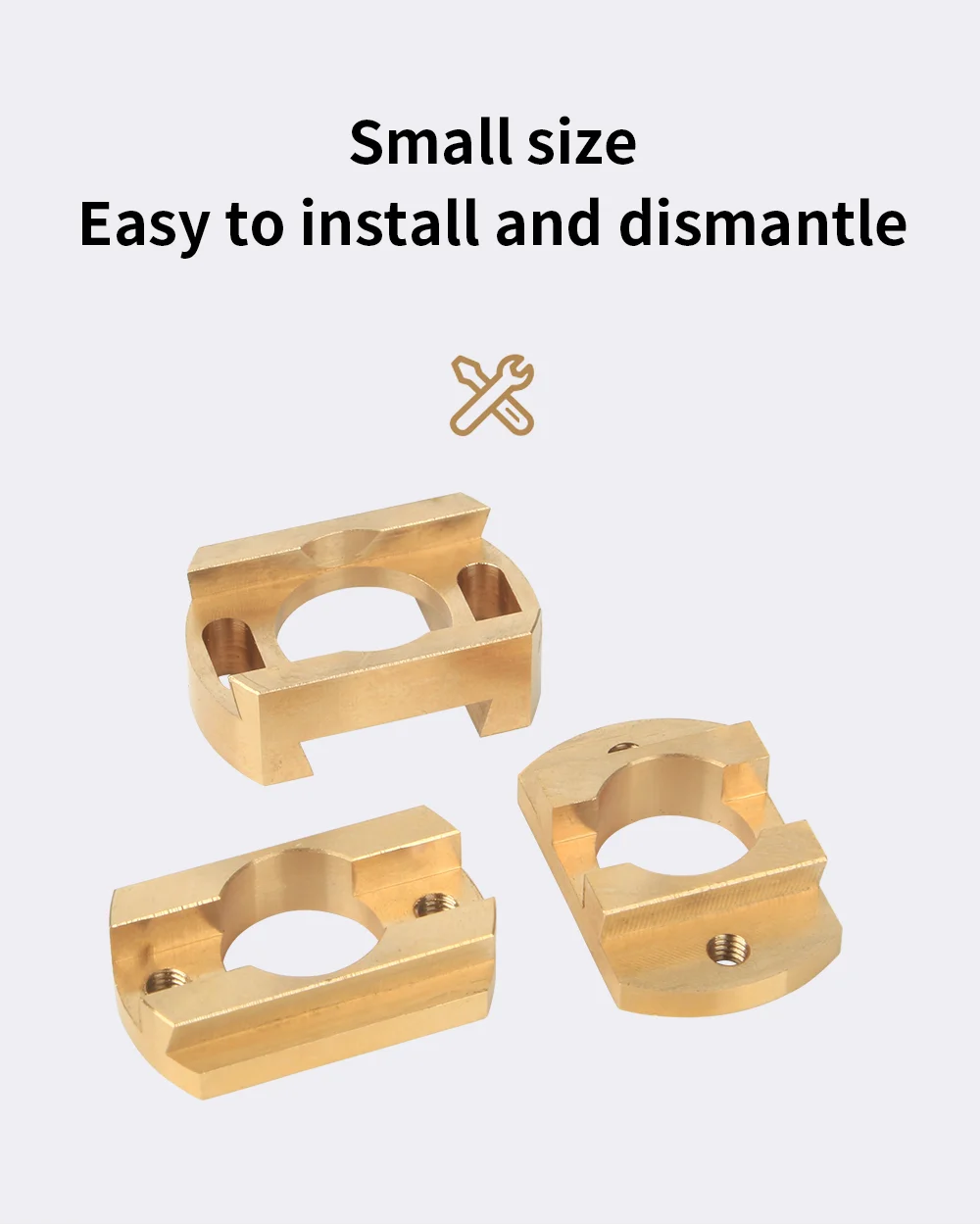 3DSWAY 18 mm Oldham-Kupplung Ender 3 V2 CR10 CR10S Pro T8 Schraubkupplung Z-Achse 8 mm Messing-Leitspindel-Heißbett für 3D-Druckerteile – Detail 8
