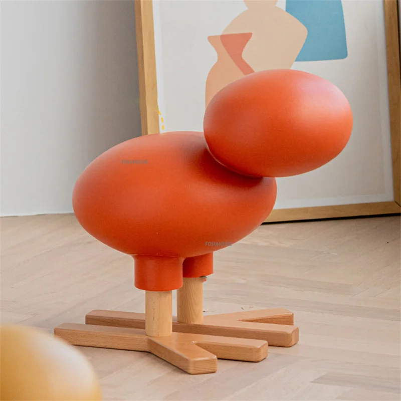 Nordic Plastic Stools Living Room Furniture For Home Simple Ottoman