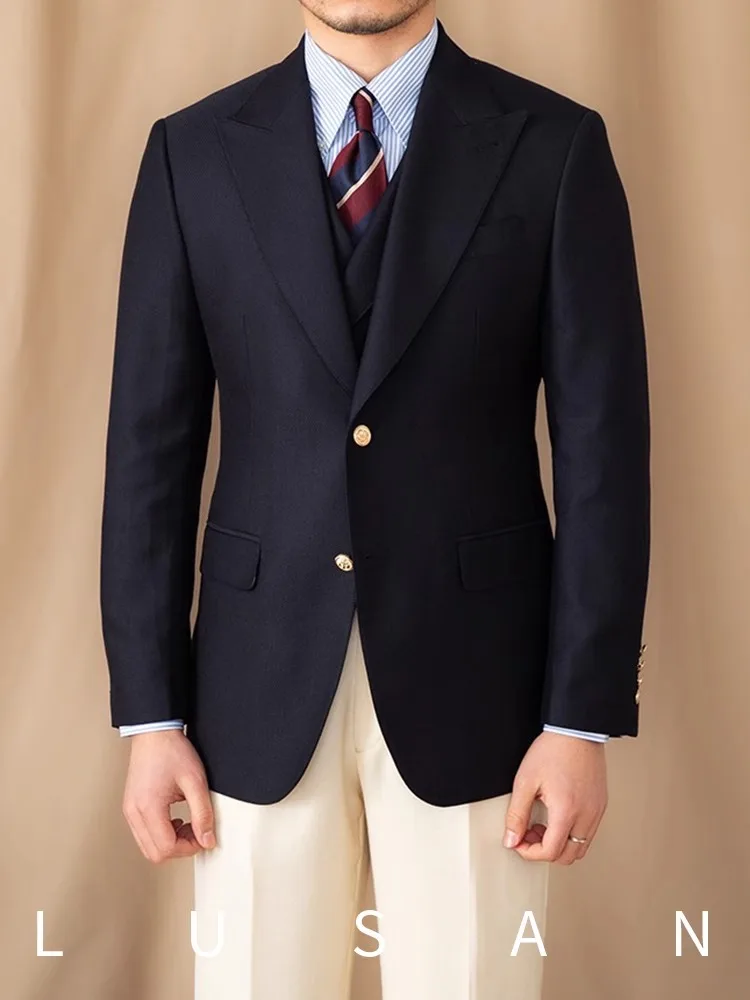 Blazer rétro italien pour hommes | Veste de costume décontractée pour les déplacements | Petit