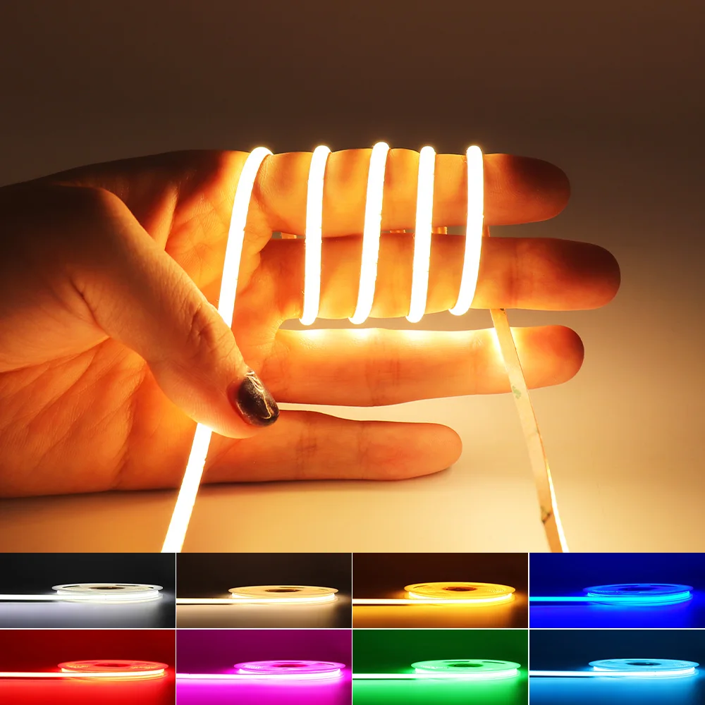 Tira De Luces LED Delgadas De 3 Mm: Ultrafinas, Flexibles Y Brillantes