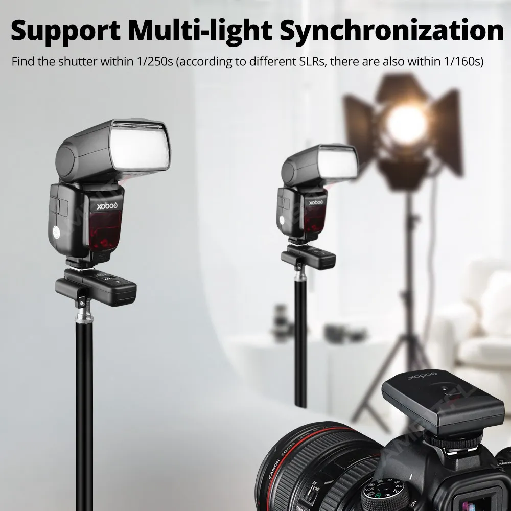 Godox CT-16 16 Channels Wireless Radio Flash Trigger Transmitter + 4pcs Receiver Set for Canon Nikon Olympus Pentax Studio Flash flash trigger