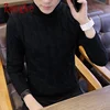 White Turtleneck Men Clothes Winter Sweater Men Coats Solid Striped Pullover Mens Turtleneck M-2XL 2023 New Arrivals 6