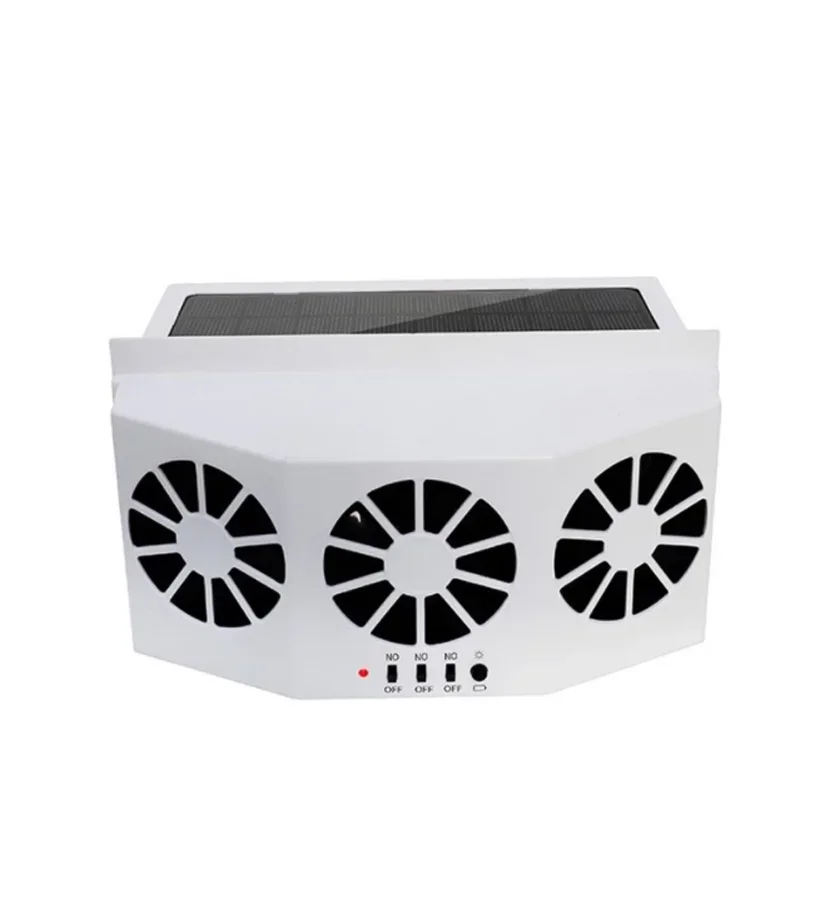 Electric Fan Solar Powered Car Cooler Window Radiator Exhaust Fan Auto Air Vent Radiator Fan Ventilation Cooling System for Car