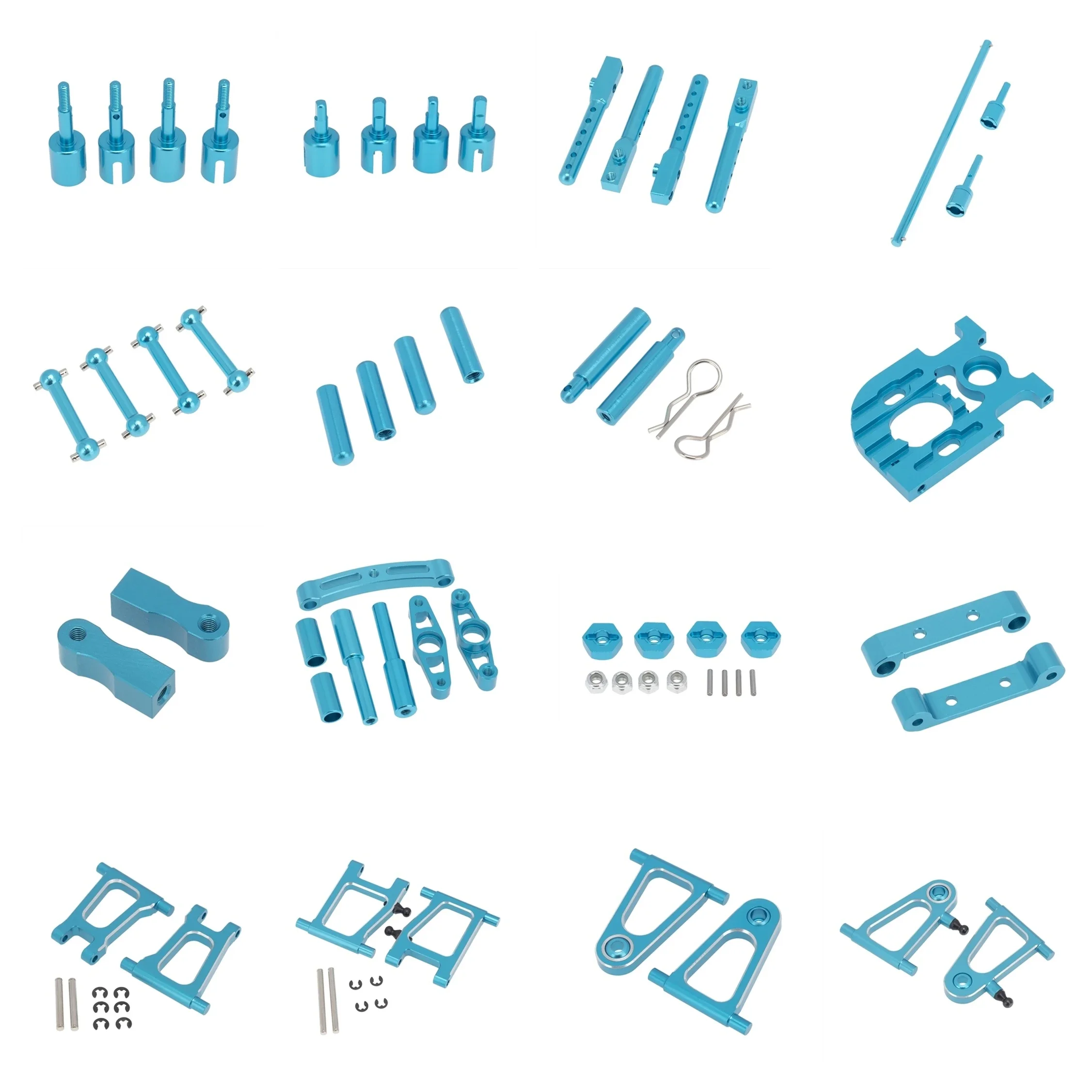 Kit Alberi Di Trasmissione E Coppie Differenziali In Acciaio Per Tamiya TT01 TT02 (4 Pezzi) - 2