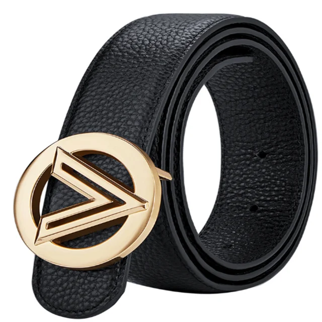 2022 Belts for Men Formal Ladies Fashion Atmosphere Wide Belt Decorative  Elastic Black Metal Belts for Women