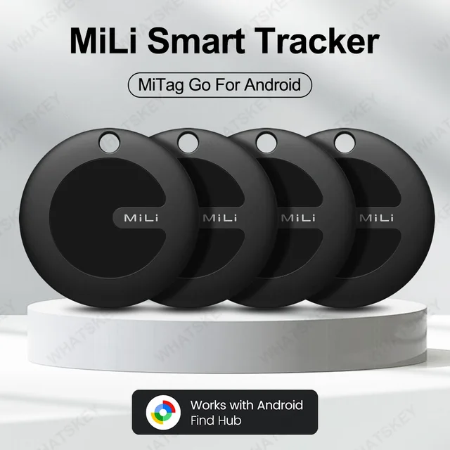 1-4Pcs MiLi Mitag Go GPS Tracker Android Finder Compatible with Google Find Hub (Android Only) Key Wallet Finder Anti-Lost Tag
