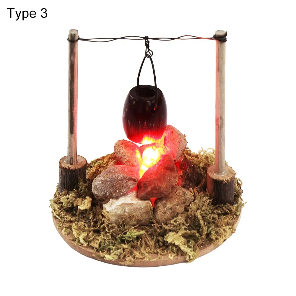 家のミニチュア,1:12スケール,ファイヤーキャンプモデル,ヴィラ,風景