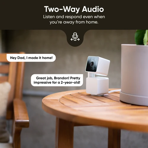 Wyze Cam Pan v3 스마트 보안 카메라, 실내 및 실외, 컬러 나이트 비전, 양방향 오디오, Alexa 및 Google Assistant와 연동, 1080p 5