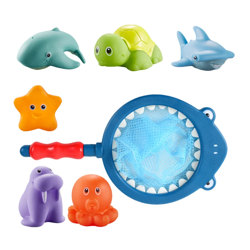 

Children's Bath Toys Shower Kids Fishing Net Water Plaything Sprinkling Animals Infant Bathtub