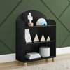 3 Reese 3-Shelf Bookcase, Ebony/Natural 1